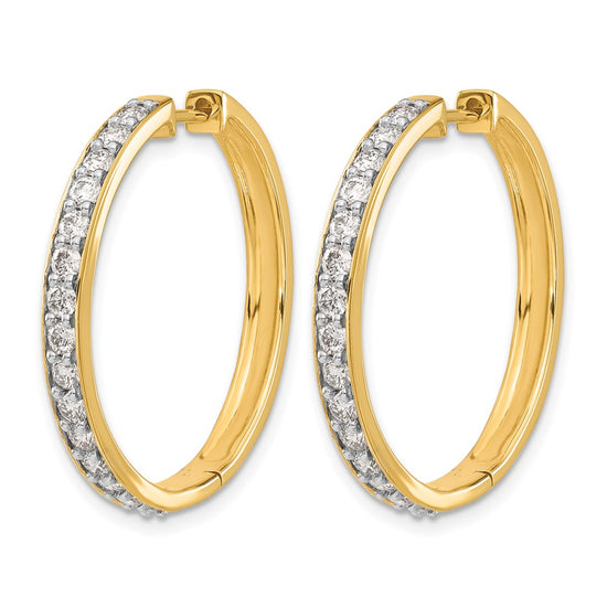 Diamond Hinged Hoop Earrings