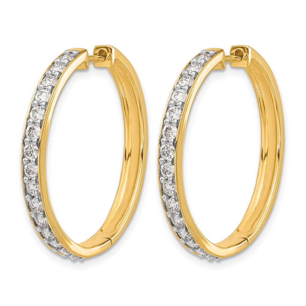 Diamond Hinged Hoop Earrings