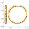 Diamond Hinged Hoop Earrings