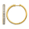 Diamond Hinged Hoop Earrings