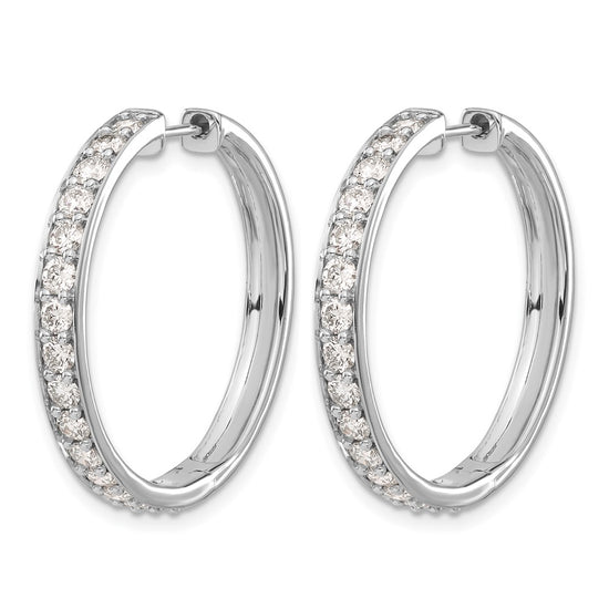 Diamond Hinged Hoop Earrings