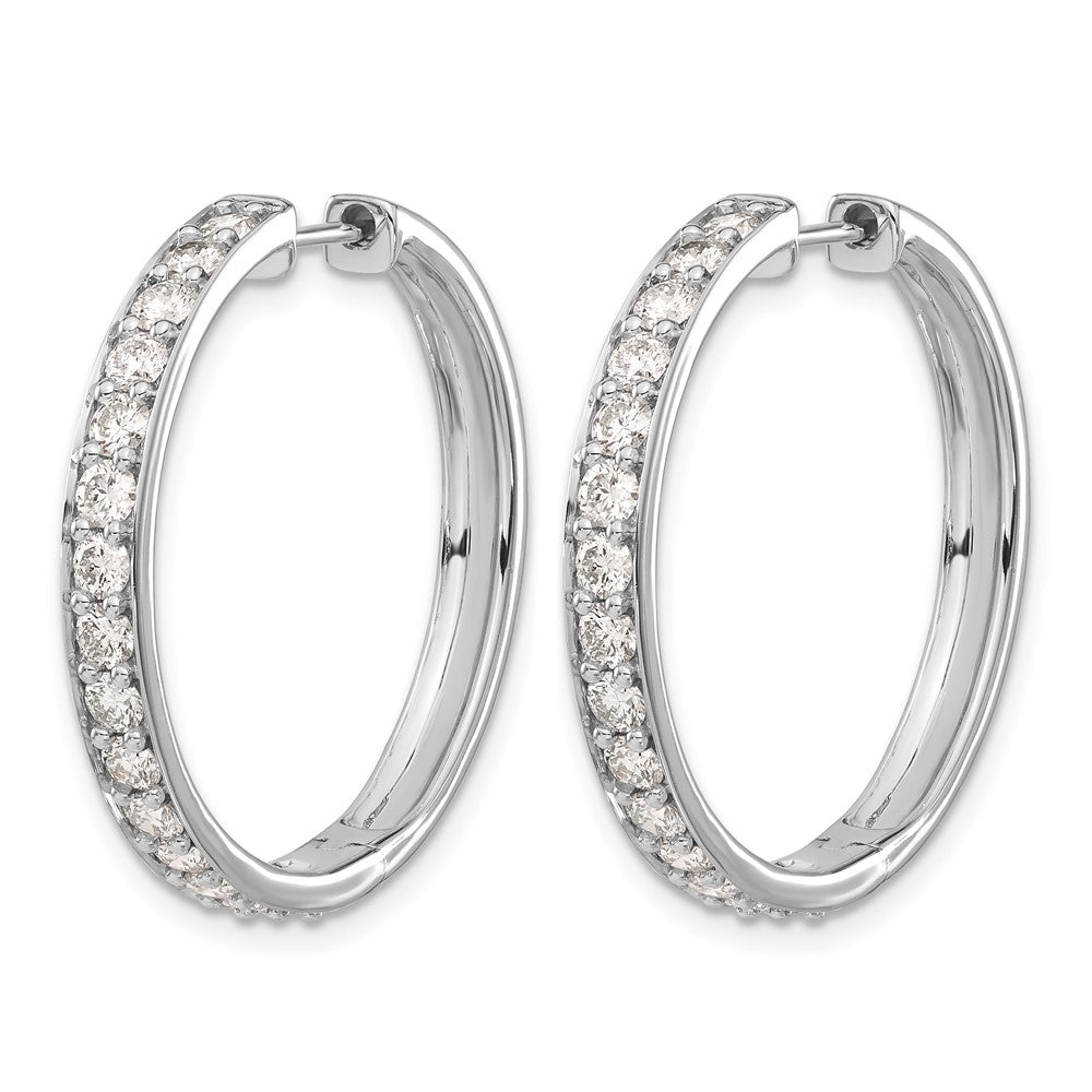 Diamond Hinged Hoop Earrings