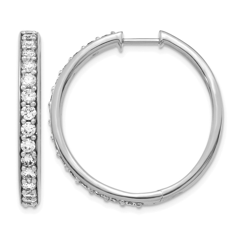 Diamond Hinged Hoop Earrings
