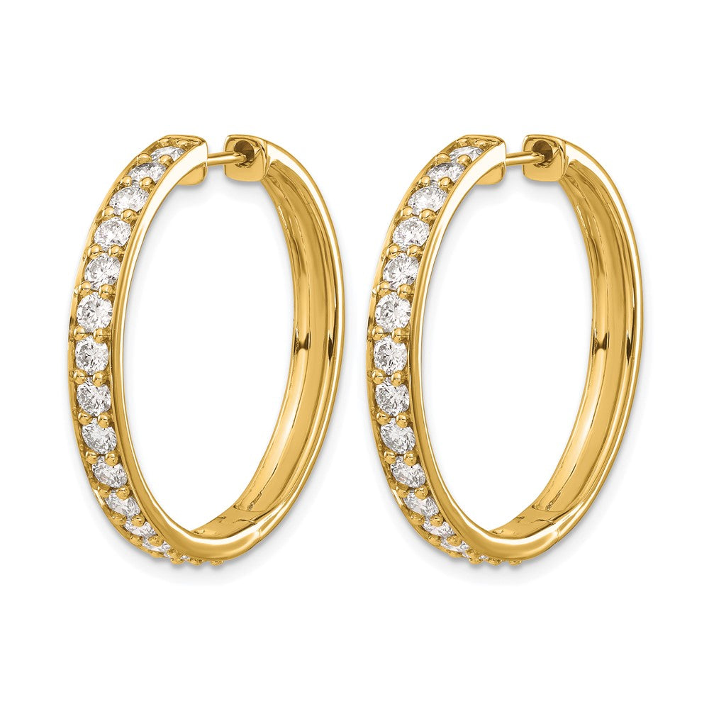 Diamond Hinged Hoop Earrings