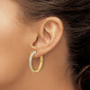 Diamond Hinged Hoop Earrings