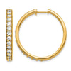 Diamond Hinged Hoop Earrings