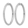 Gold Diamond Hinged Hoop Earrings