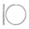 Gold Diamond Hinged Hoop Earrings