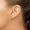 Gold Diamond Hinged Hoop Earrings