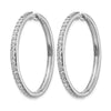 Gold Diamond Hinged Hoop Earrings