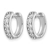 Diamond Hinged Hoop Earrings