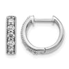 Diamond Hinged Hoop Earrings