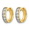 Diamond Hinged Hoop Earrings