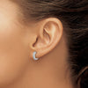 Diamond Hinged Hoop Earrings