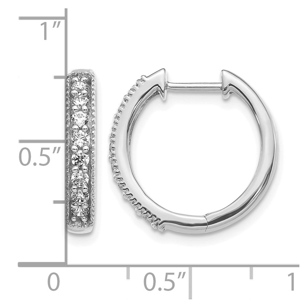 Diamond Hinged Hoop Earrings