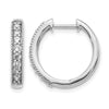 Diamond Hinged Hoop Earrings