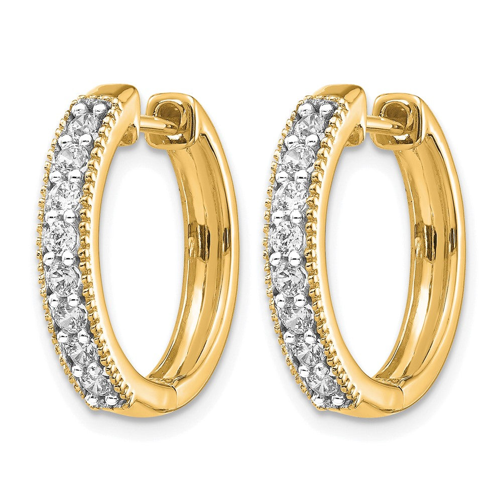 Diamond Hinged Hoop Earrings