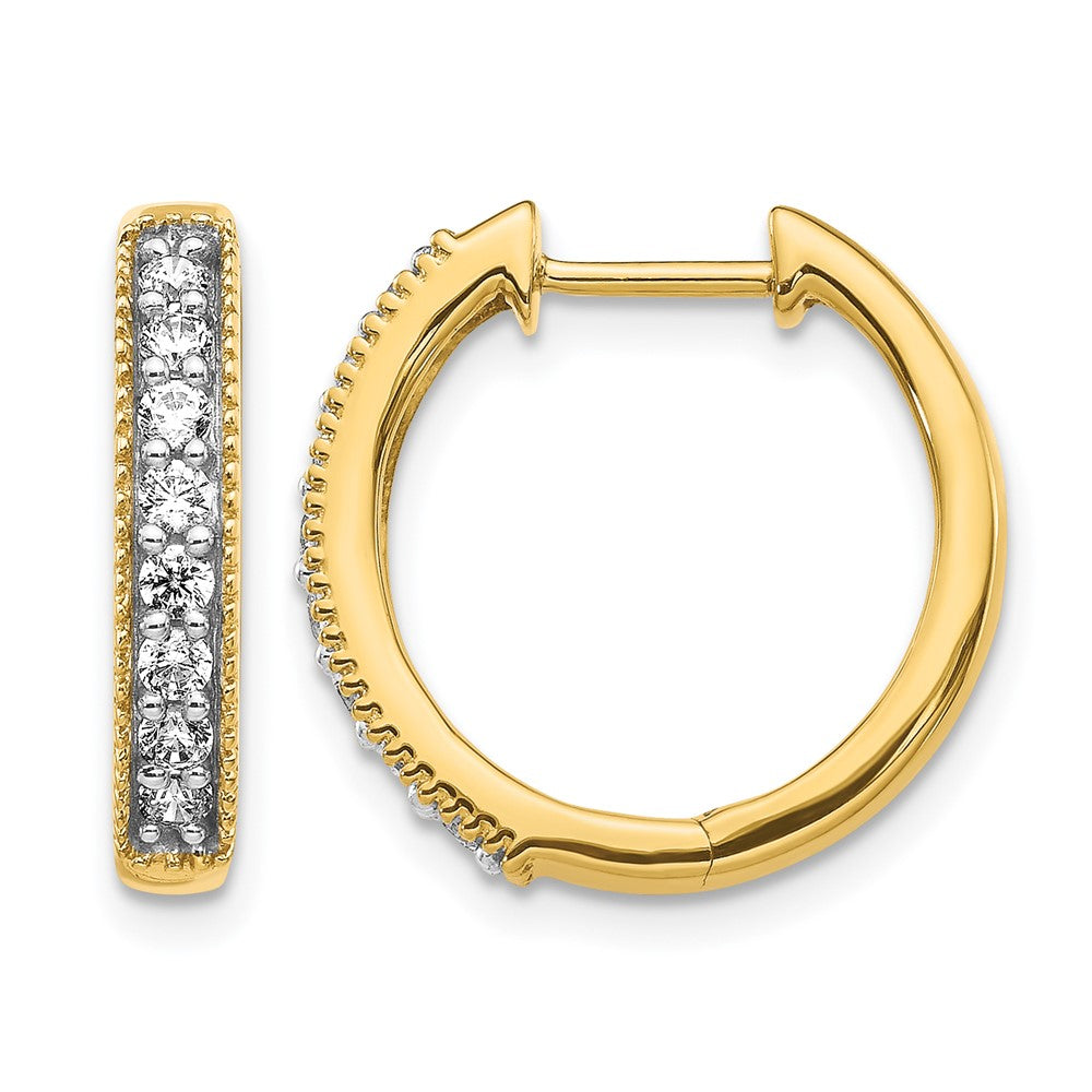 Diamond Hinged Hoop Earrings