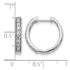 Diamond Hinged Hoop Earrings