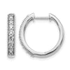 Diamond Hinged Hoop Earrings