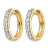 Diamond Hinged Hoop Earrings