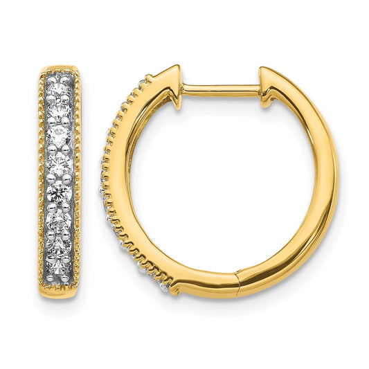 Diamond Hinged Hoop Earrings