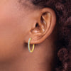 Gold Diamond Hinged Hoop Earrings