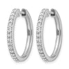 Gold Diamond Hinged Hoop Earrings