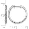 Gold Diamond Hinged Hoop Earrings