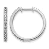 Gold Diamond Hinged Hoop Earrings