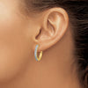 Gold Diamond Hinged Hoop Earrings