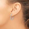 Diamond Hinged Hoop Earrings