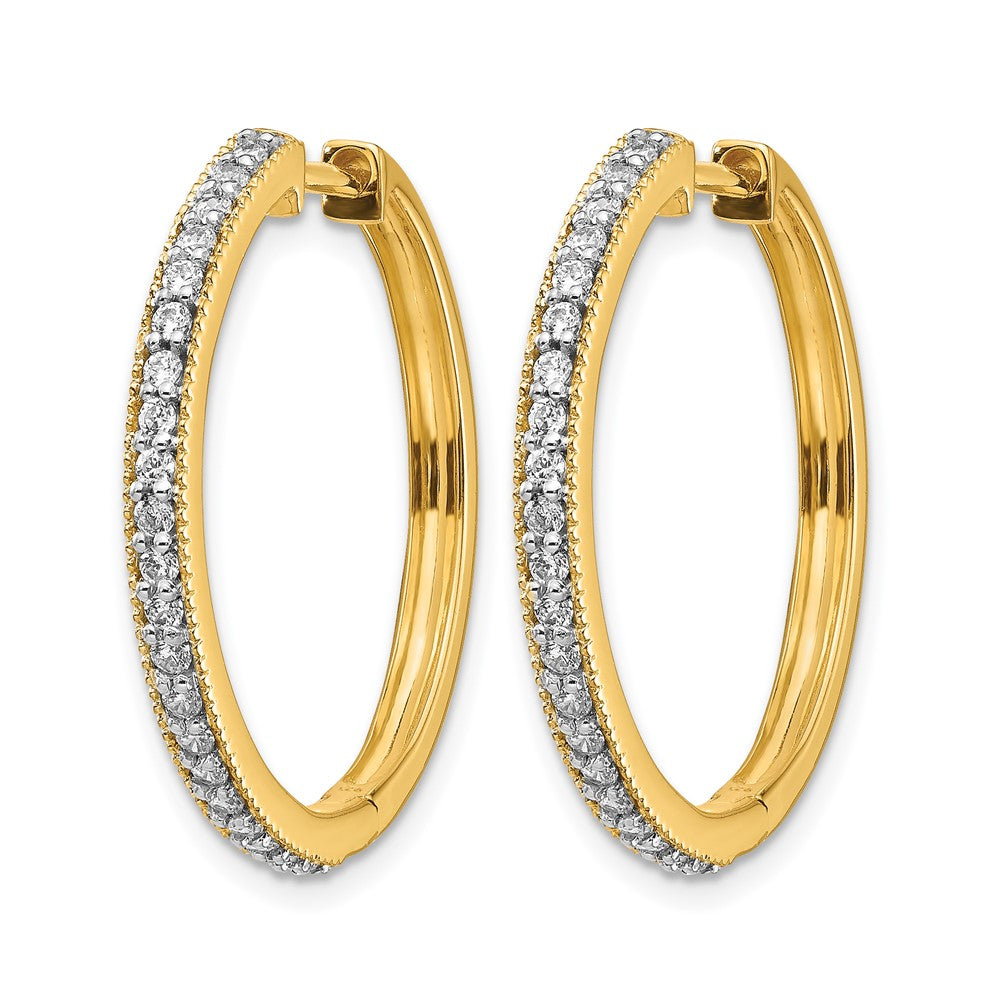 Diamond Hinged Hoop Earrings