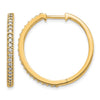 Diamond Hinged Hoop Earrings
