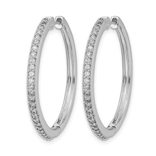 Gold Diamond Hinged Hoop Earrings