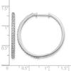 Gold Diamond Hinged Hoop Earrings