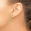Gold Diamond Hinged Hoop Earrings