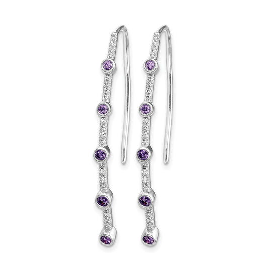 Diamond & Gemstone Threader Earrings