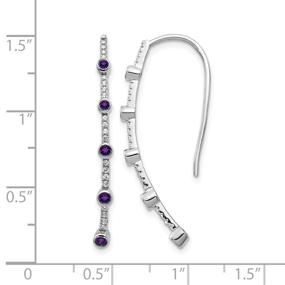 Diamond & Gemstone Threader Earrings