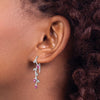 Pink Sapphire and Diamond Slide Earrings
