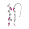 Pink Sapphire and Diamond Slide Earrings