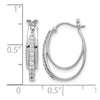 Gold Diamond Hoop Earrings