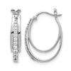Gold Diamond Hoop Earrings