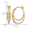 Gold Diamond Hoop Earrings