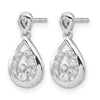 Diamond Post Dangle Earrings