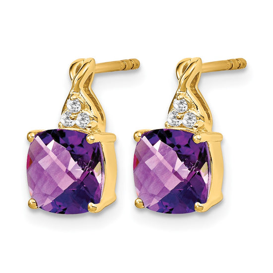 Gemstone and Diamond Earrings