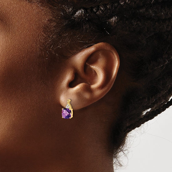 Gemstone and Diamond Earrings