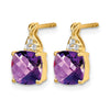 Gemstone and Diamond Earrings
