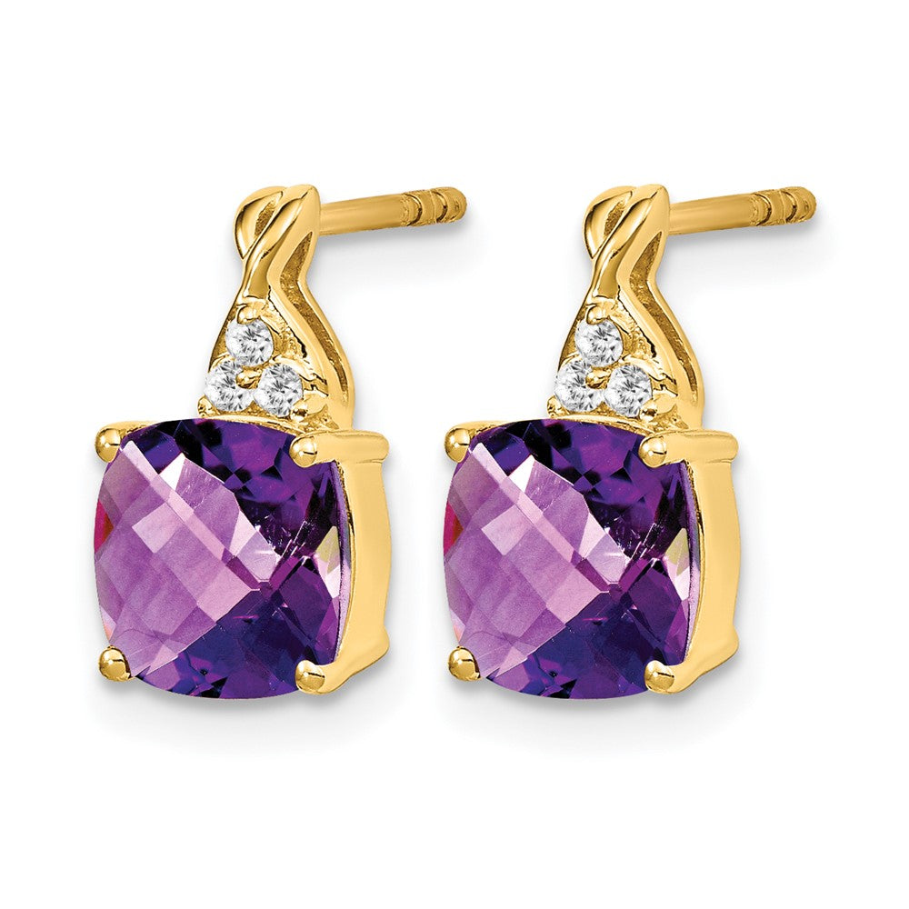 Gemstone and Diamond Earrings