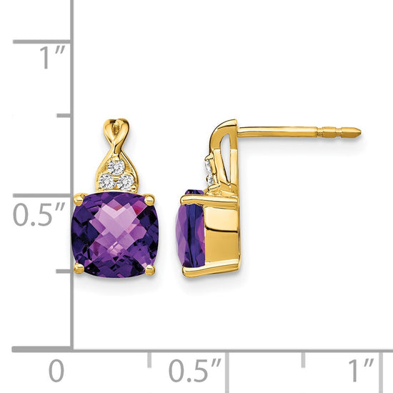 Gemstone and Diamond Earrings